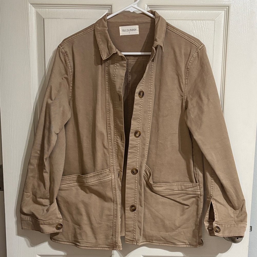 Tan Utility Jacket for Women